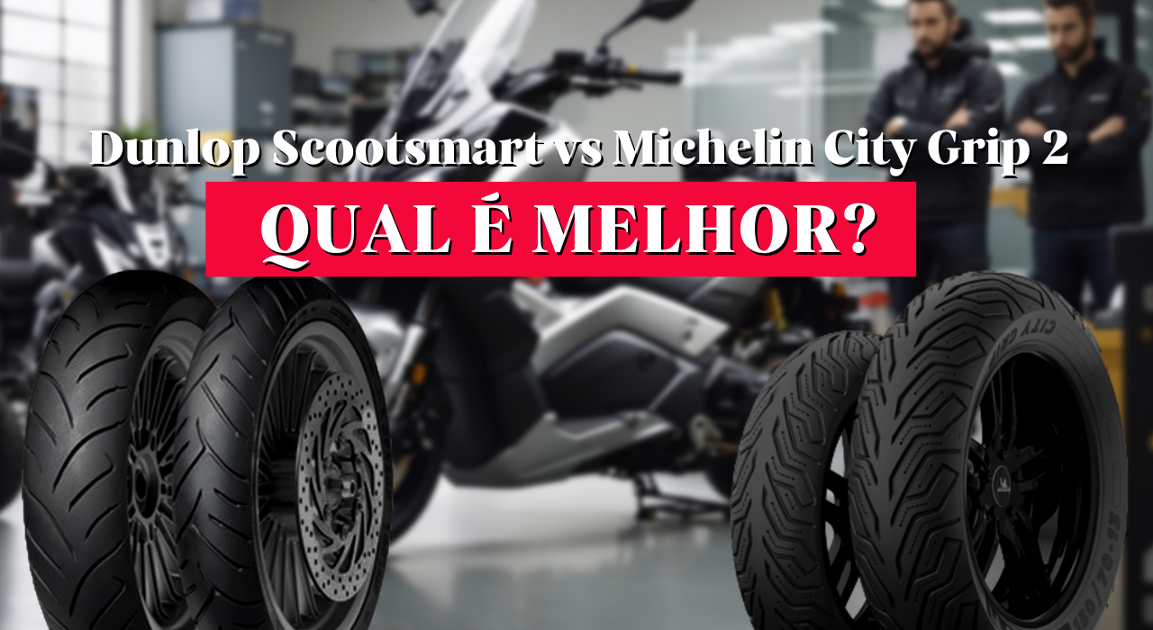 Dunlop Scootsmart vs Michelin City Grip 2. Qual é o melhor?